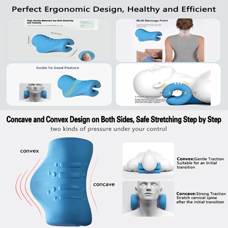 V-Shaped Neck and Shoulder Pillow Stretcher