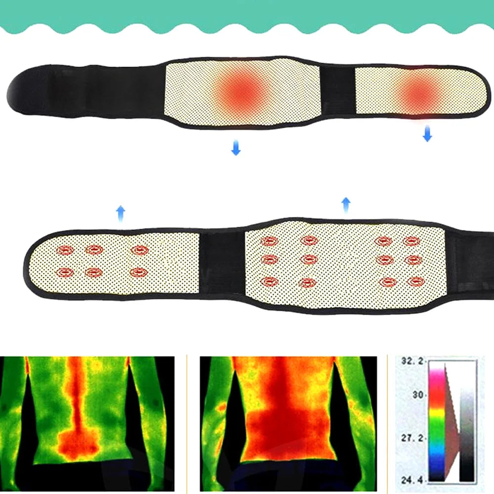 Magnetic Therapy Self-Heating Lumbar Support Belt